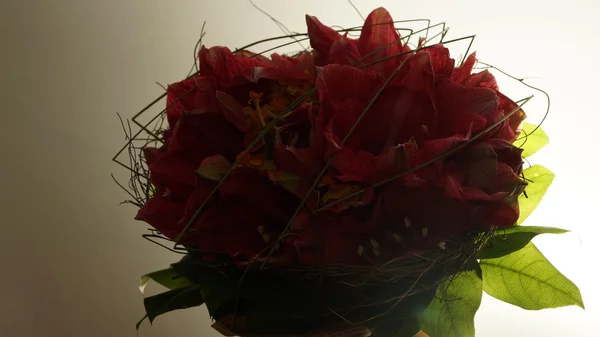 Bouquet details of Red flower