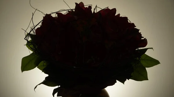 Detalles del ramo de flores rojas — Foto de Stock