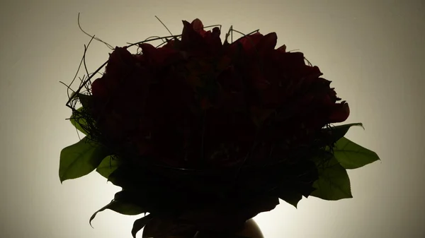 Detalles del ramo de flores rojas — Foto de Stock