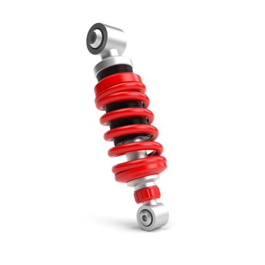 Car shock absorber on a white background clipart