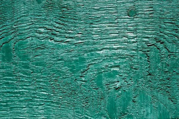 Vieille planche turquoise peinte — Photo