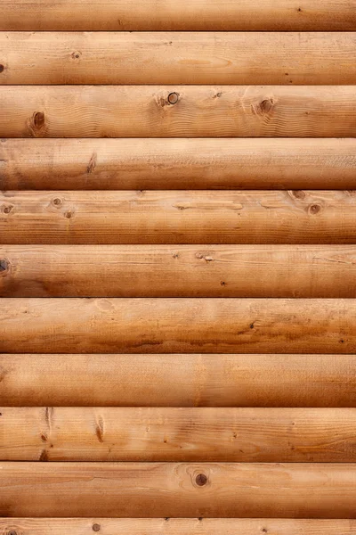 Shield with rounded wooden planks — Stock Photo, Image