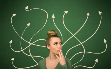 Güzel kız bir çözüm düşünme