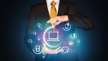 Holding dijital medya simgeler