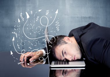 Hayal kırıklığına uğramış bir iş adamı.