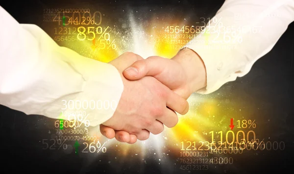 Busines Economy handshake — Stock Photo, Image
