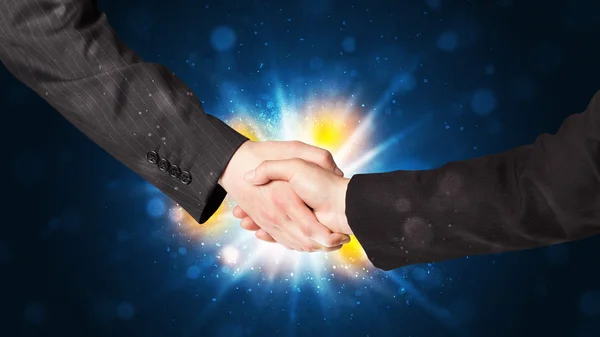 Two business men shaking hands — Stock Photo, Image