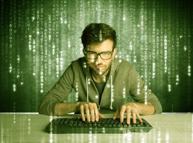 Çevrimiçi hackleme süreci konsepti