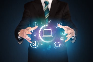 Holding dijital medya simgeler