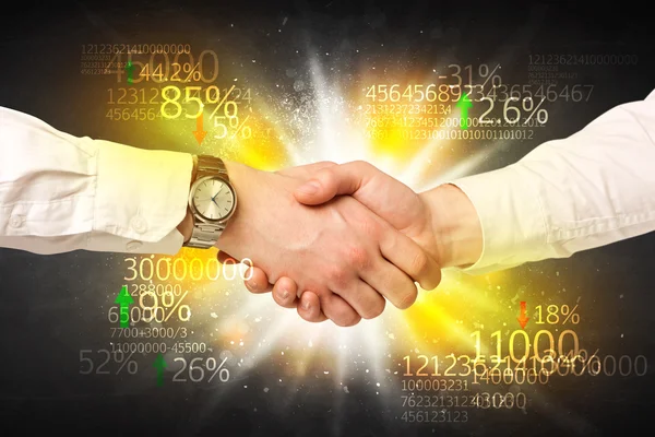 Ekonomika podnikání handshake — Stock fotografie
