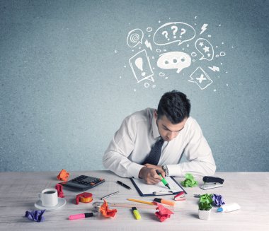 Şüpheli ve kafası karışık bir iş adamı