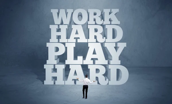 Motivação de trabalho duro para pessoa de negócios — Fotografia de Stock
