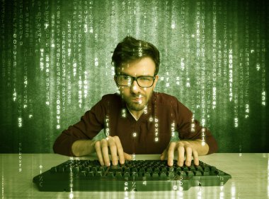 Çevrimiçi hackleme süreci konsepti