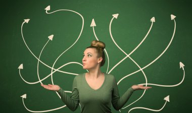 Güzel kız bir çözüm düşünme