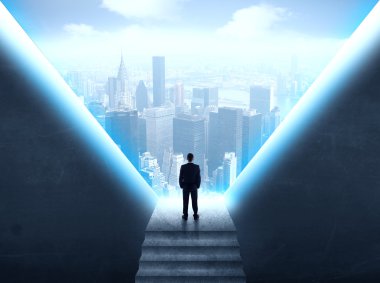 İşadamı cityscape arıyorsunuz