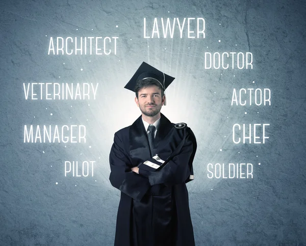 Graduado à procura de profissões — Fotografia de Stock