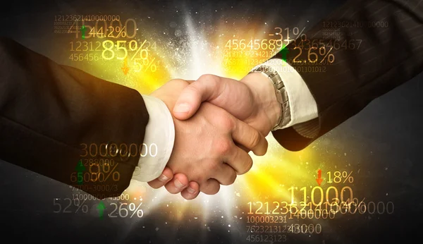 Business ekonomi handslag — Stockfoto