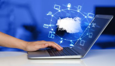 El bir Cloud Computing diyagram ile çalışma