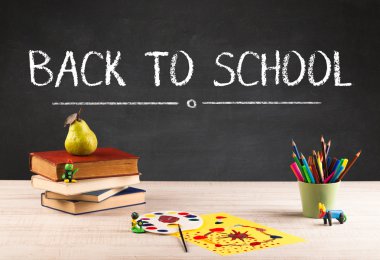 Okula dönüş konsepti.