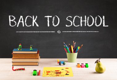 Okula dönüş konsepti.