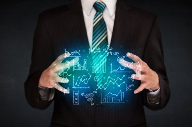 elle çizilmiş iş diyagramları holding