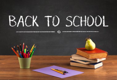 Okula dönüş konsepti.