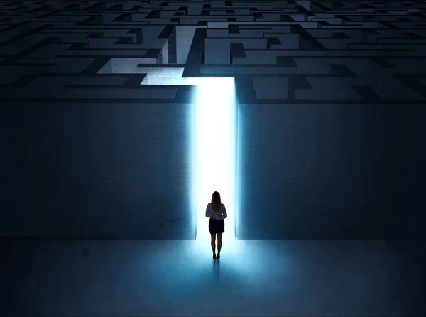 A bejáratnál, hogy a labirintus az ember — Stock Fotó