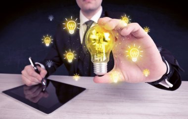 işadamı bir parlak fikir kavram vardır