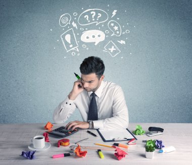 Şüpheli ve kafası karışık bir iş adamı