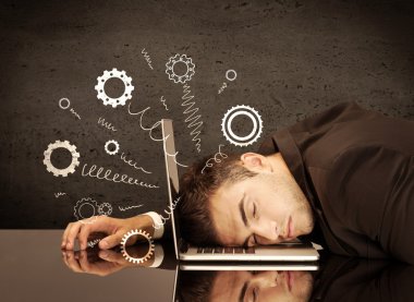 Depresif kafadan fırlayan çarklar