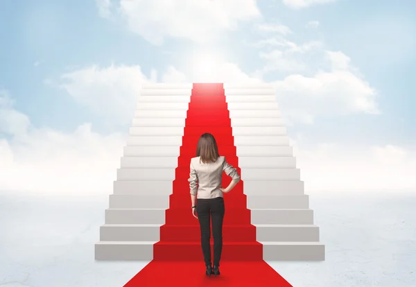 Looking at stairs to heaven — Stock Photo, Image