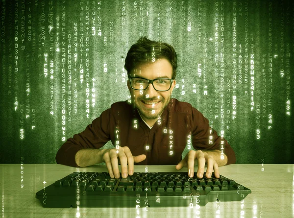 Online hacking in progress concept — Stock Photo, Image