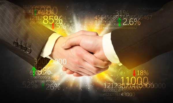 Business ekonomi handslag — Stockfoto