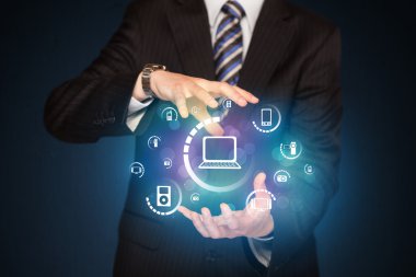 Holding dijital medya simgeler