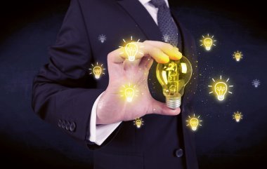 işadamı bir parlak fikir kavram vardır