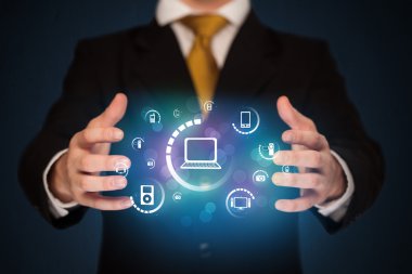 Holding dijital medya simgeler