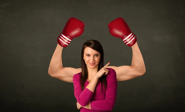 Bras boxeurs forts et musclés — Photo