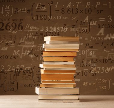 Matematik formüllü klasik arkaplan kitapları 