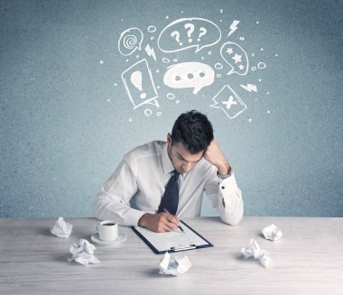 Şüpheli ve kafası karışık bir iş adamı