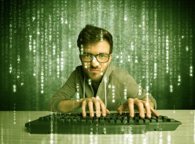 Çevrimiçi hackleme süreci konsepti