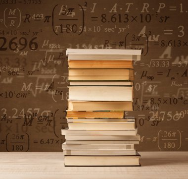 Matematik formüllü klasik arkaplan kitapları 