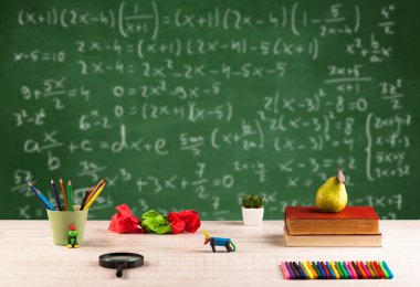 Öğrenci okulundan matematik dersi