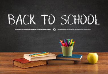 Okula dönüş konsepti.