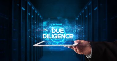 Tablet tutan kişi, iş konsepti