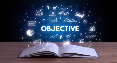 Açık bir kitaptan çıkan iş yazıları