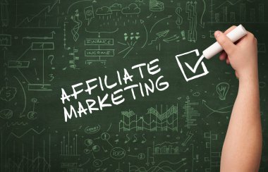 El çizimi yeni iş konsepti