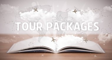 açık kitap, tatil konsepti