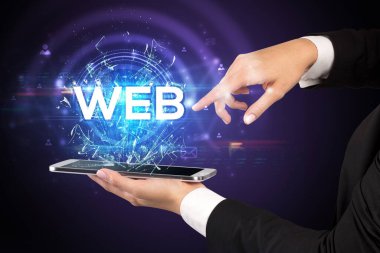 Kısaltmalı dokunmatik ekranın yakın plan görüntüsü.