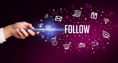 El ele tutuşan kablosuz çevre