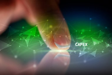 İş bağlantısı konsepti ile tablete dokunmak